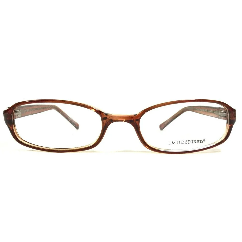 Limited Editions Eyeglasses Frames BRITTANY COGNAC MIST Clear Brown 50-19-130